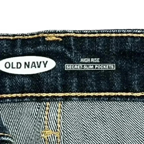 Old Navy Dark Wash Distressed Denim Jean Shorts Womens Sz 4 - Picture 4 of 11